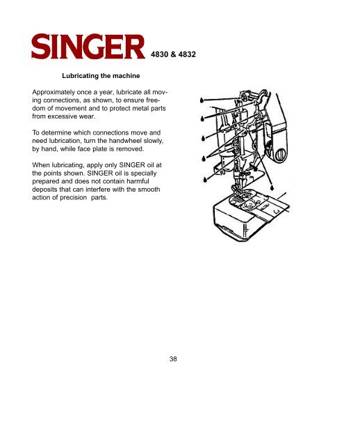 INSTRUCTION MANUAL - Singer