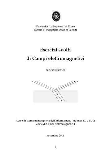 Esercizi svolti di Campi elettromagnetici