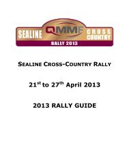 21st to 27th April 2013 2013 RALLY GUIDE - Qatar Motor and ...