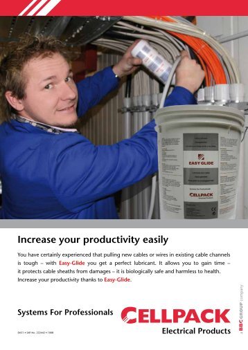 Easy-Glide | Bucket | Flyer - Cellpack Electrical Products