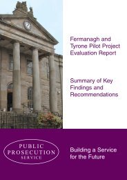 Fermanagh Tyrone Pilot Summary - Public Prosecution Service