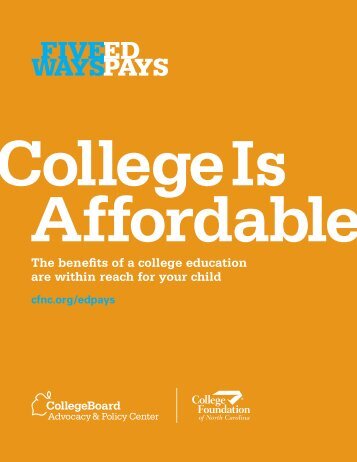 College Is Affordable Brochure (English) - College Board Advocacy ...