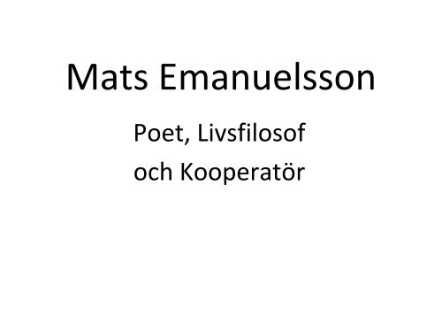 Mats Emanuelsson