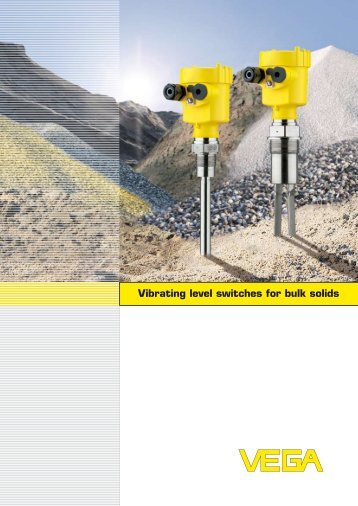 Vibrating level switches for bulk solids