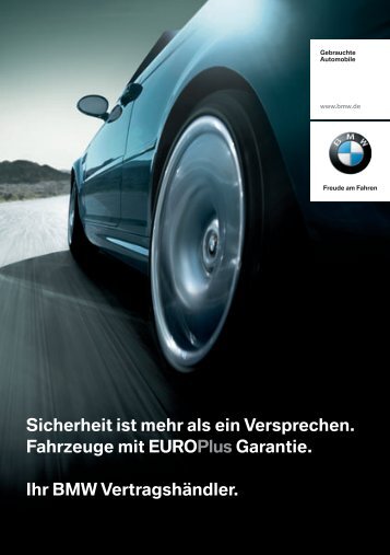 Euro Plus Garantie Sicherheit ist mehr als ein ... - BMW Krauth