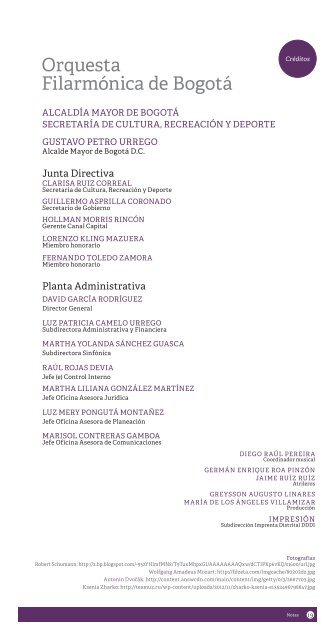 a Orquesta Filarmónic de Bogotá - Orquesta Filarmónica de Bogotá