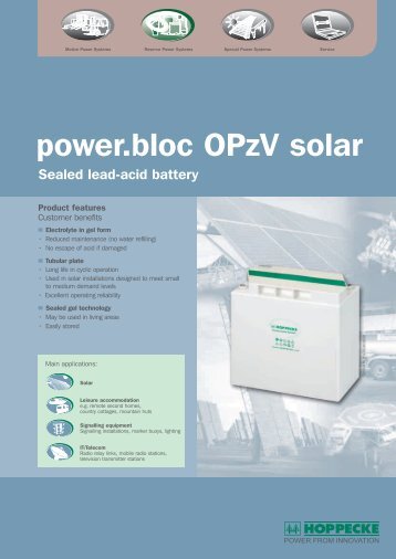 power.bloc OPzV solar - LETHIEN TELECOM Company