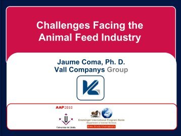 Challenges Facing the Animal Feed Industry