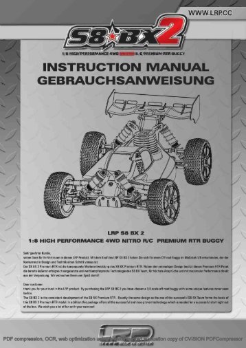 Betriebsanleitung S8 BX2 Verbrenner Buggy LRP 131310