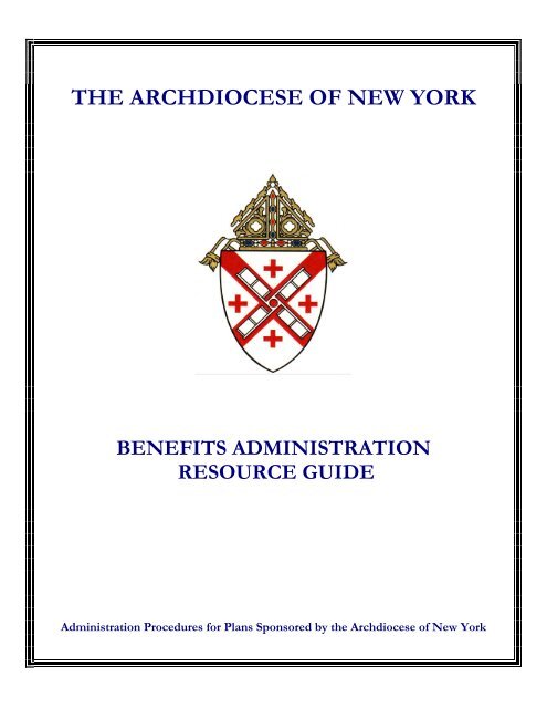 the archdiocese of new york benefits administration resource guide