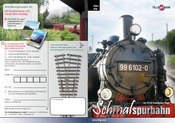 TILLIG H0e/m Schmalspurbahn - Modellbahnshop Sebnitz