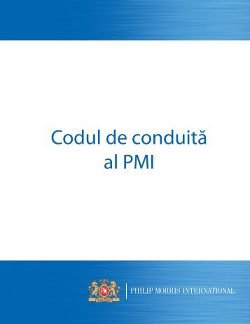 Codul de conduită al PMI - Philip Morris