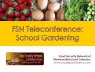 Food Security - The Food Security Network of Newfoundland and ...