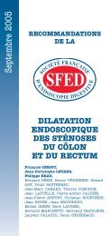Dilatation endoscopique des stÃ©noses du cÃ´lon et du rectum - SFED