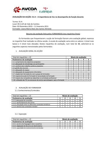 A ImportÃƒÂ¢ncia da Voz no Desempenho da FunÃƒÂ§ÃƒÂ£o Docente - avcoa