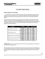 4r70w Solenoid Application Chart