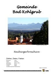 Informationsbroschüre für Neubürger - Gemeinde Bad Kohlgrub
