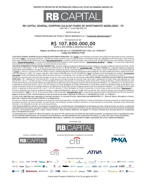 Prospecto - BM&FBovespa