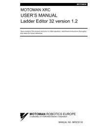 USER'S MANUAL Ladder Editor 32 version 1.2 - Motoman