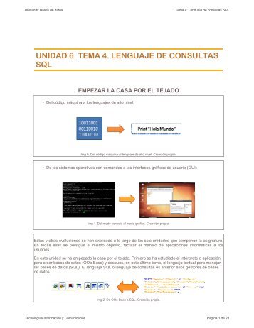 UNIDAD 6. TEMA 4. LENGUAJE DE CONSULTAS SQL - aulAragon