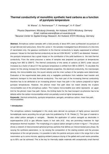 Thermal conductivity of amorphous carbon as a ... - thermophysics.ru