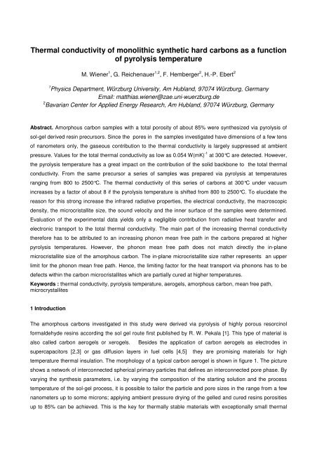 Thermal conductivity of amorphous carbon as a ... - thermophysics.ru