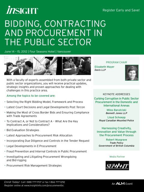 bidding, contracting and procurement in the public sector