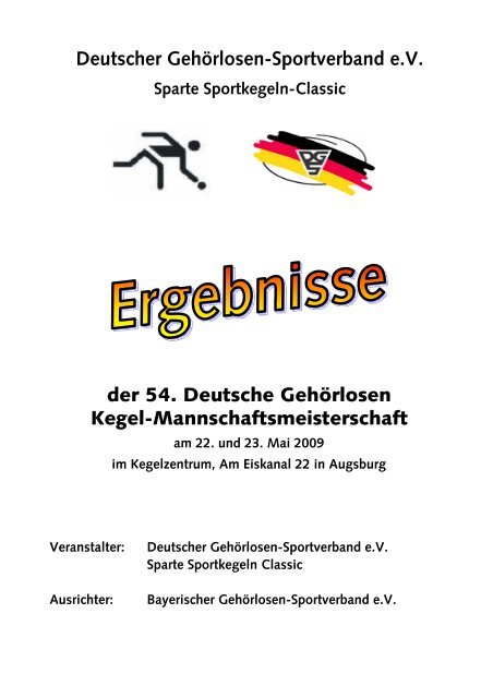 Ergebnisse - Gehörlosen-Sportverband Thüringen e.V.