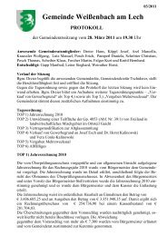Protokoll vom 28.03.2011 (126 KB) - .PDF - Gemeinde WeiÃenbach ...