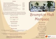 Brampton Halt Marquee - Mcmanus Pub Company