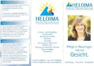 Pflege in Reutlingen hat ein Gesicht. - Heloima