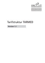 Tarifstruktur TARMED Version 1.1