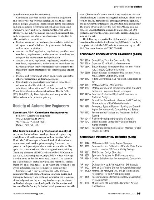 2011 EMC Directory & Design Guide - Interference Technology