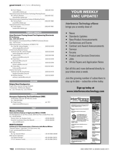 2011 EMC Directory & Design Guide - Interference Technology