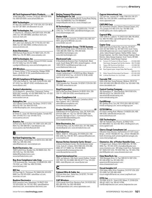 2011 EMC Directory & Design Guide - Interference Technology