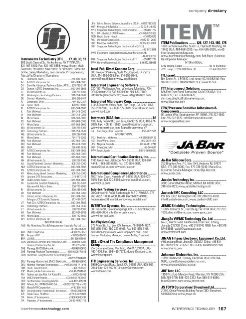 2011 EMC Directory & Design Guide - Interference Technology