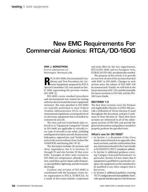 2011 EMC Directory & Design Guide - Interference Technology