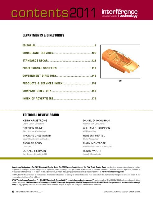 2011 EMC Directory & Design Guide - Interference Technology