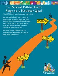 Steps to a Healthier You! - Center for Nutrition Policy and Promotion