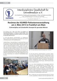 IGUMED-Patientenveranstaltung am 2. MÃ¤rz 2013 in ... - UMG-Verlag