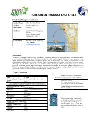 pure green product fact sheet - Encina Wastewater Authority