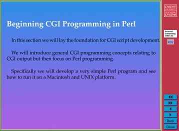 A First Perl CGI Script