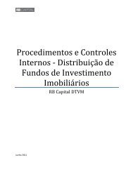 Procedimentos e Controles Internos - DTVM - RB Capital