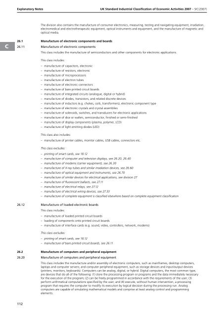 detailed explanation for each SIC code - Biffa