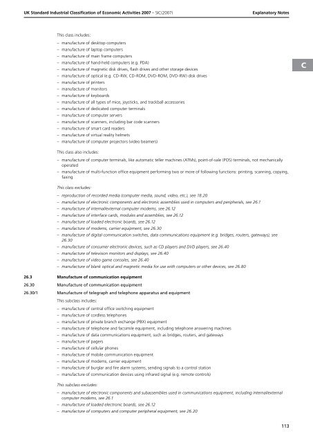 detailed explanation for each SIC code - Biffa