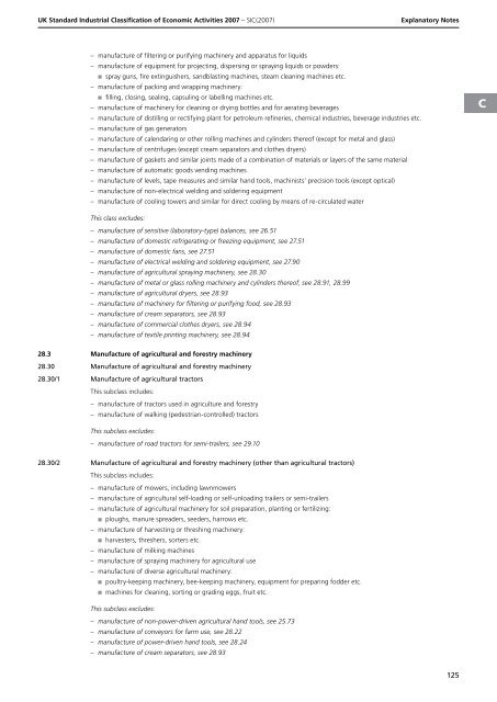 detailed explanation for each SIC code - Biffa