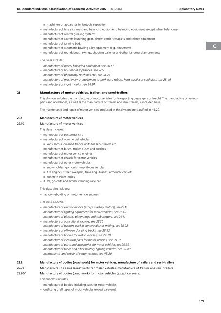 detailed explanation for each SIC code - Biffa