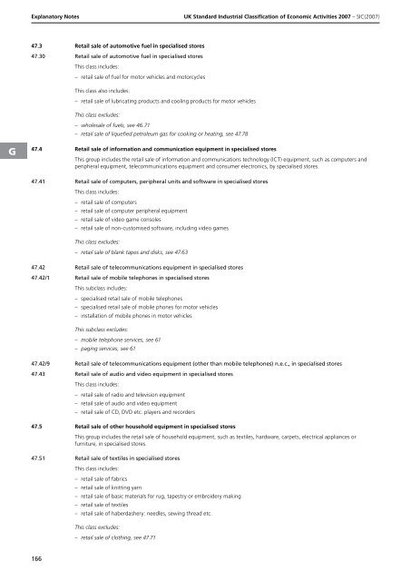 detailed explanation for each SIC code - Biffa