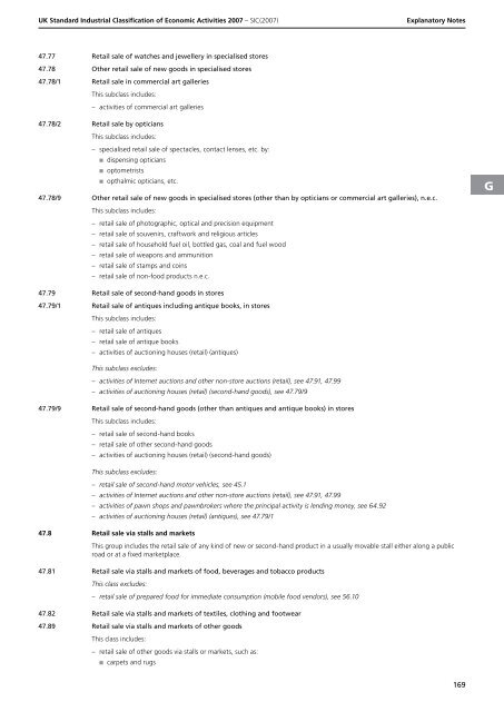 detailed explanation for each SIC code - Biffa