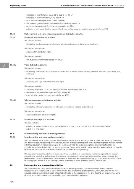 detailed explanation for each SIC code - Biffa